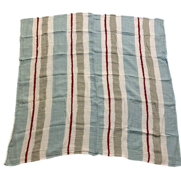 ADEN AND ANAIS Swaddle Muslin 100% Cotton Blanket Unisex Neutral Stripe - Picture 2 of 2